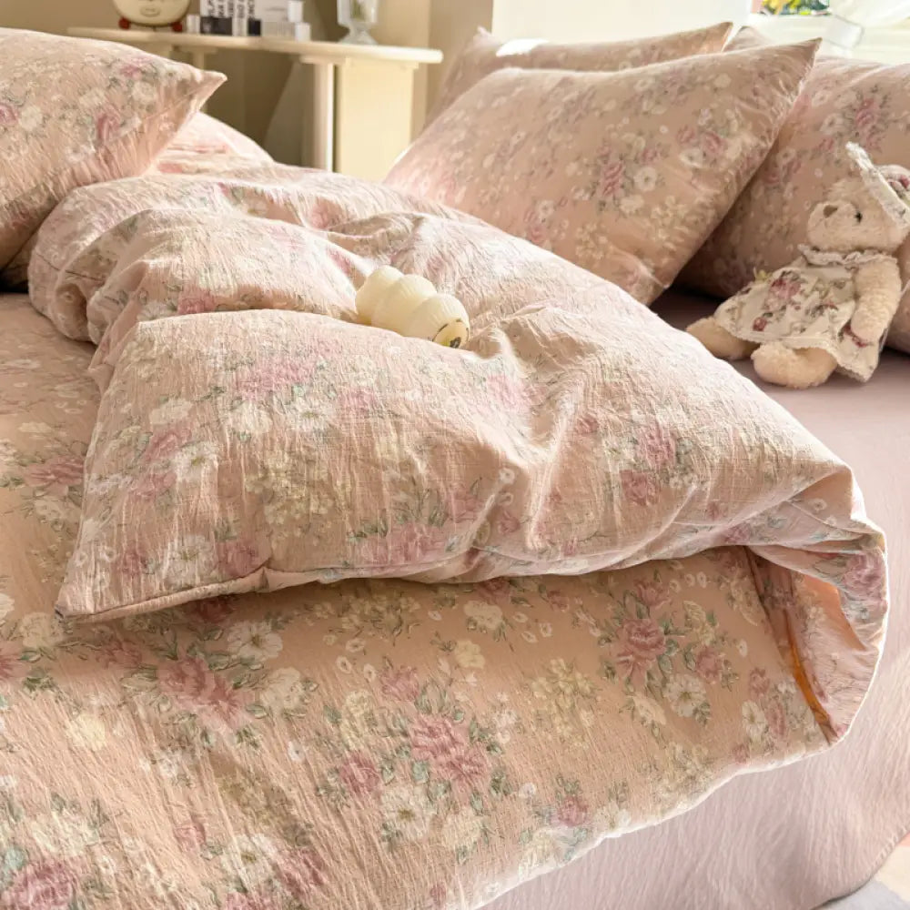 インスタ風ユニークダブルレイヤーガーゼ布団カバー 150x200x230 シングルサイズ 1.5メートル ベッド用 布団カバー 単品・100% コットン 宿舎用 ID2138 タイプ② / 掛け布団カバー 150*200 寝具>寝具セット