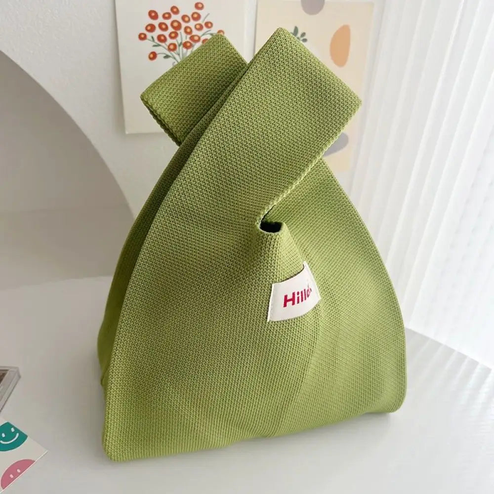 無地 ニットバッグ 手編み 毛糸 バッグ 卸売り 携帯 便利 汎用 ニット 手提げ 弁当袋 ギフトバッグ ミトン シンプル おしゃれ 軽量 収納 プレゼント 鞄 カバン レディース 春夏 秋 素材 ナチュラル 丈夫 実用 ID2119