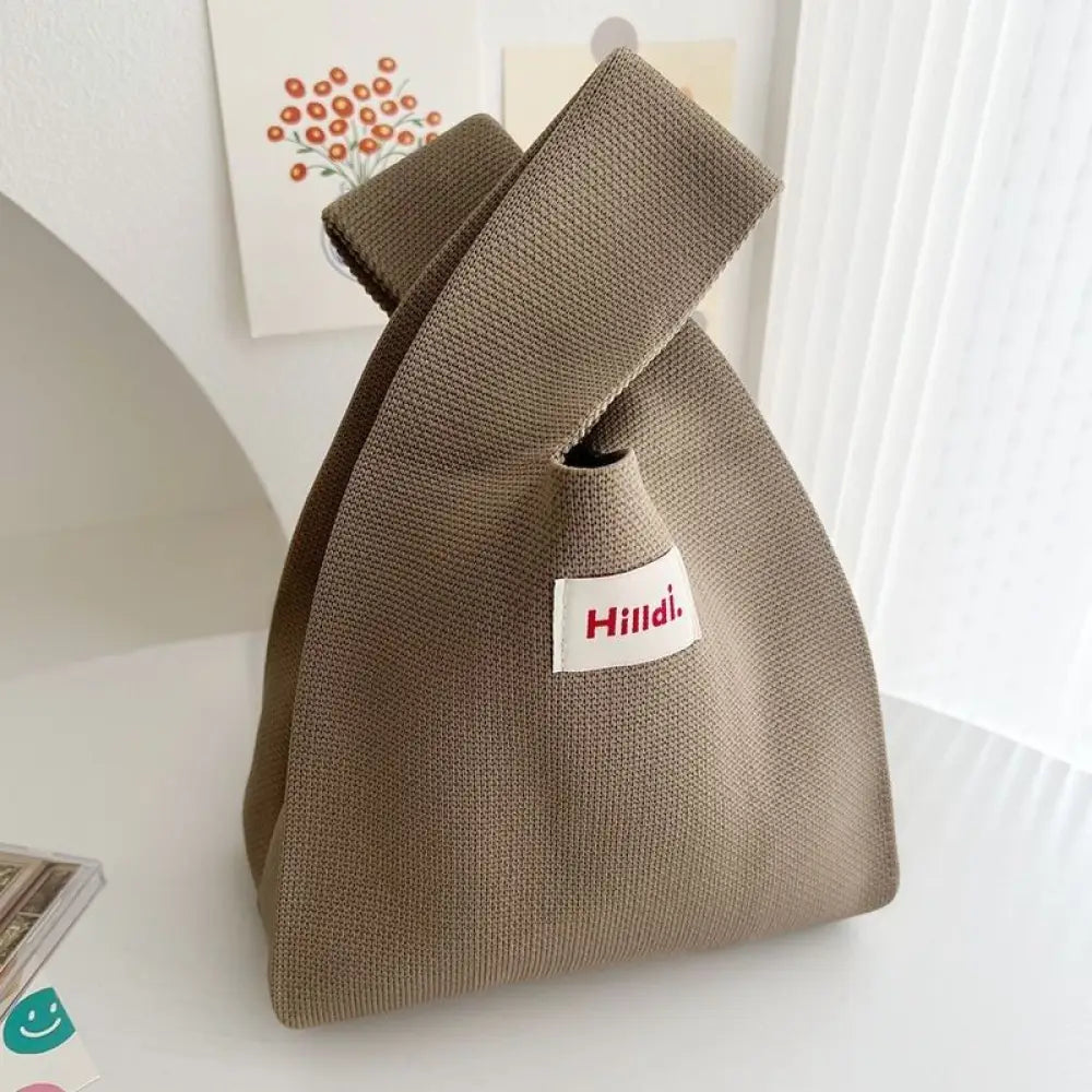 無地 ニットバッグ 手編み 毛糸 バッグ 卸売り 携帯 便利 汎用 ニット 手提げ 弁当袋 ギフトバッグ ミトン シンプル おしゃれ 軽量 収納 プレゼント 鞄 カバン レディース 春夏 秋 素材 ナチュラル 丈夫 実用 ID2119