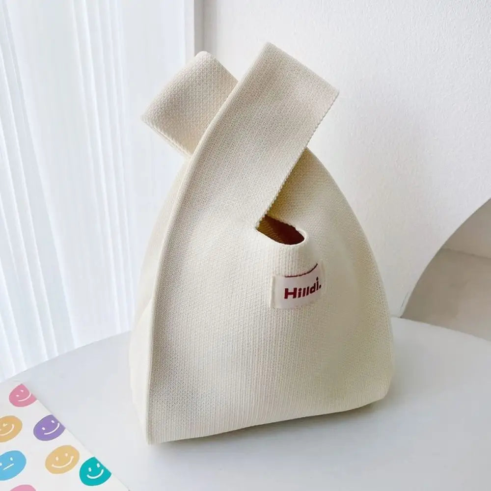 無地 ニットバッグ 手編み 毛糸 バッグ 卸売り 携帯 便利 汎用 ニット 手提げ 弁当袋 ギフトバッグ ミトン シンプル おしゃれ 軽量 収納 プレゼント 鞄 カバン レディース 春夏 秋 素材 ナチュラル 丈夫 実用 ID2119