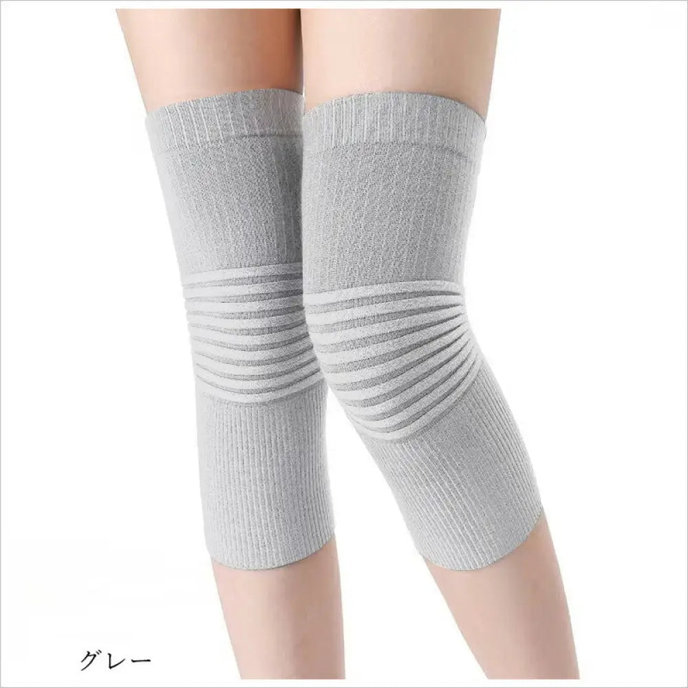 膝サポーター 膝カバー 膝当て 保温サポーター 膝冷え対策 冷え性対策 膝防寒 薄手サポーター 膝用サポーター 膝あったかグッズ 膝痛対策 膝保護 膝温めグッズ 膝冷え 膝サポート 膝負担軽減 膝温感グッズ ID2146 グレー / M