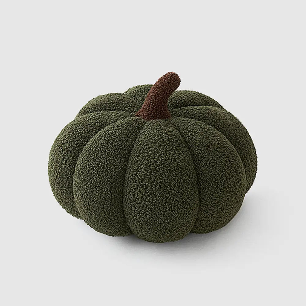 ID1683 かぼちゃ型 北欧風 クッション ソファクッション 異形デザイン 窓辺用 リビング 寝室 インテリア おしゃれ 抱き枕 全8色 ダークグリーン / S 20cm 寝具>クッション・グッズ