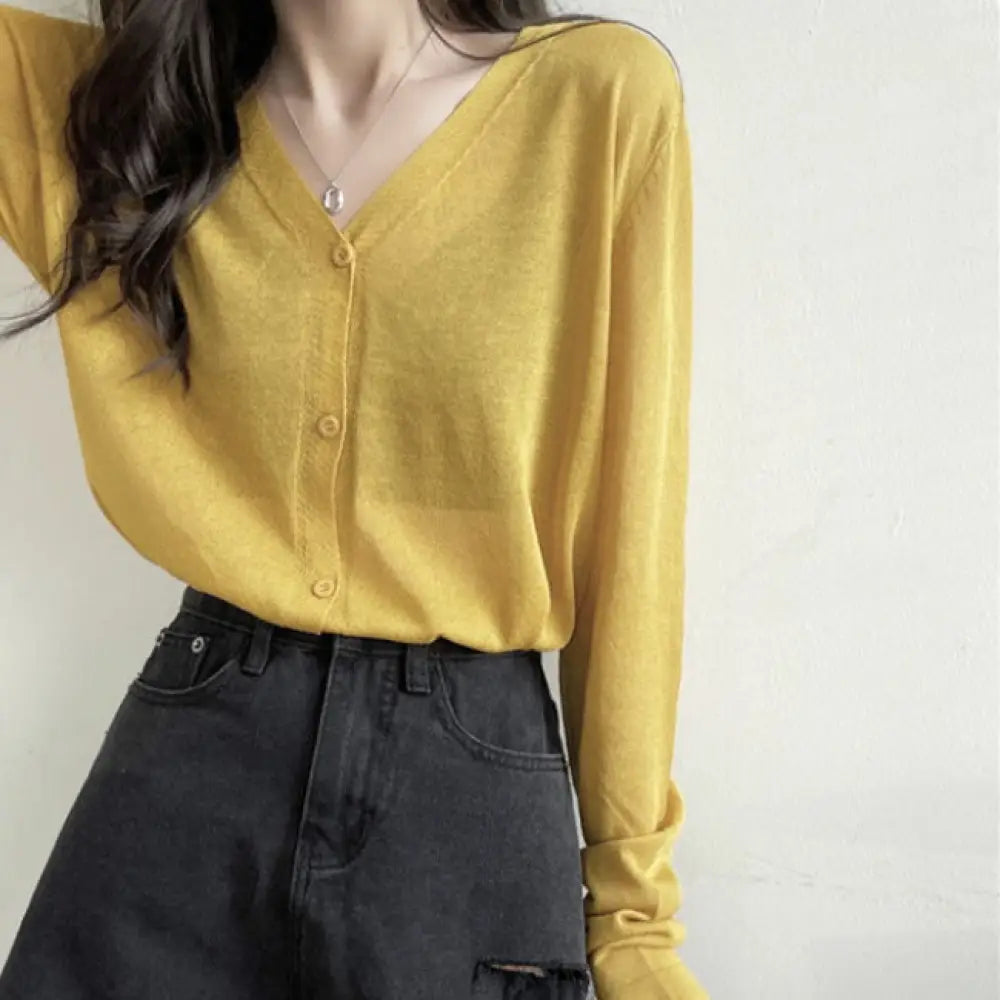 ID1575 カーディガン レディース Ｖネック 接触冷感 UV対策 UVカット vネックカーディガン 透感 サマーニット トッパーカーデ 速乾 涼しげな カーデ 羽織り アウター トップス 伸縮性 定番 羽織物  紫外線防止 春 夏