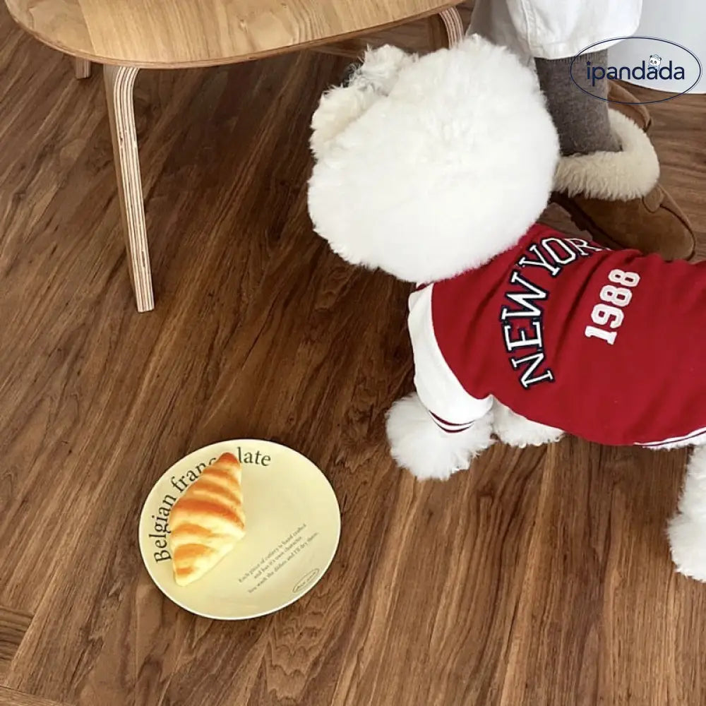 カジュアル ペット服 犬用 ウェア NEWYORK ロゴ入り おしゃれ トレーナー 小型犬 中型犬 秋冬 防寒 着脱簡単 かわいい ドッグウェア 散歩 お出かけ 室内着にも最適 ID3408 ペット用品＞ウェア