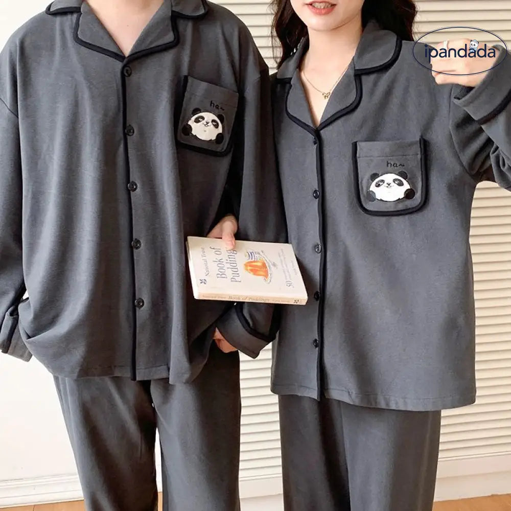 カップル カーディガン パジャマ セット 秋冬 新作 長袖 長ズボン ゆったり 保温 ルームウェア お揃い 2点セット 部屋着 ID4092