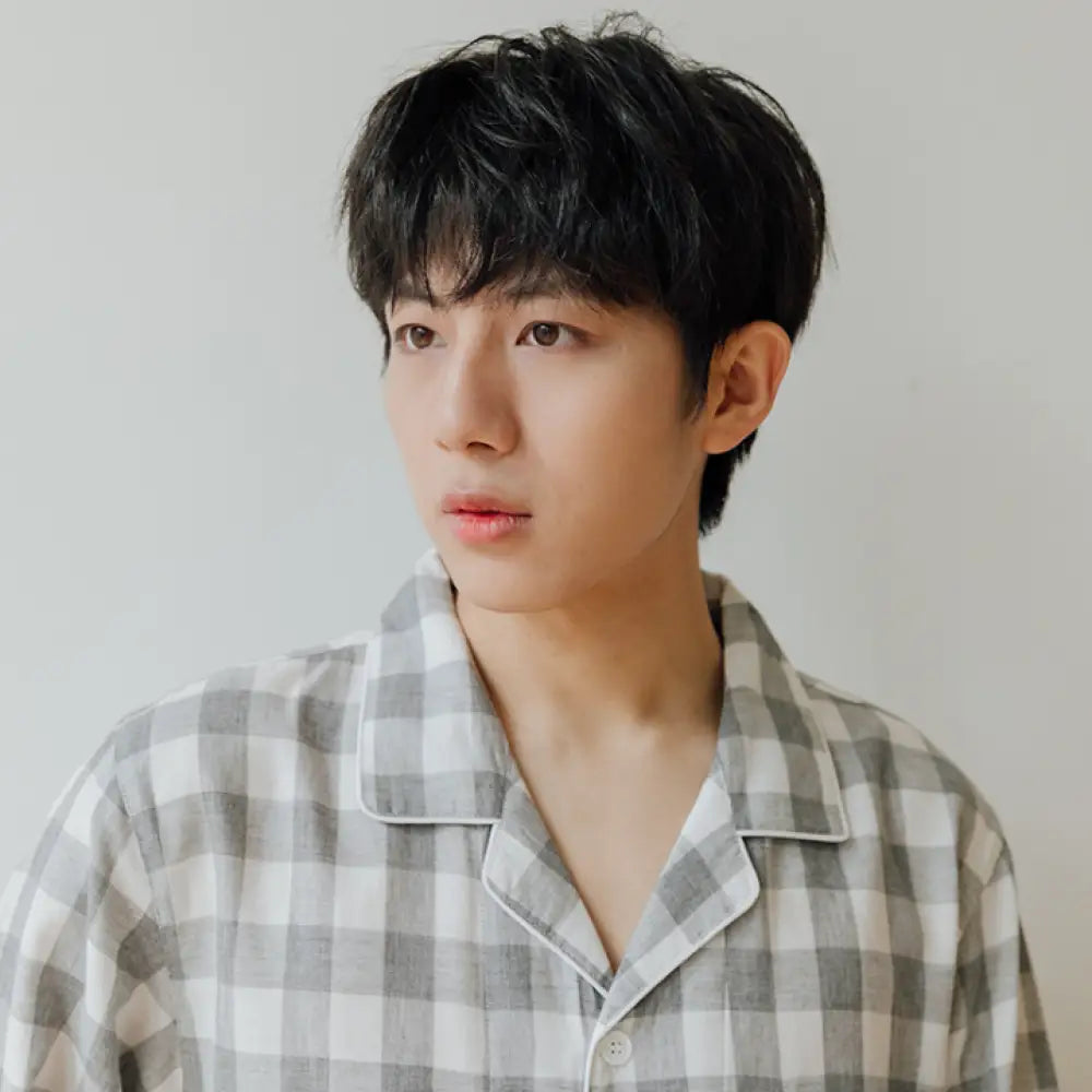 カップル 綿100％ パジャマ メンズ レディース 部屋着 長袖 前開き 秋 春 ギフト ルームウェア 可愛い チェック ストライプ コットン素材 春 グレー / レディースS カップル＞セットアップ