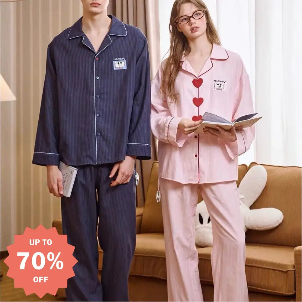 カップル パジャマ ギフトシリーズ レディース 春秋用 メンズ パジャマ ルームウェア ID3552