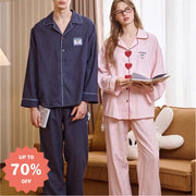 カップル パジャマ ギフトシリーズ レディース 春秋用 メンズ パジャマ ルームウェア ID3552
