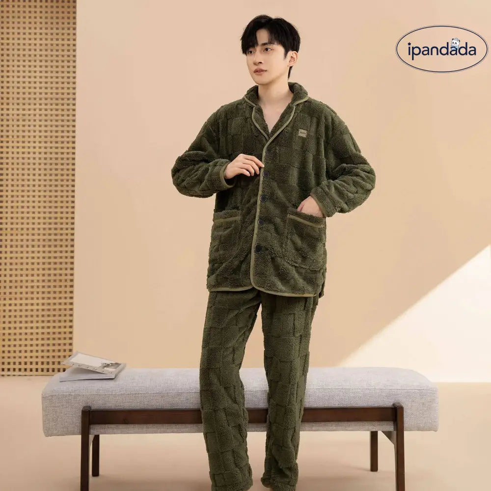 カップル パジャマ 厚手 ゆったり セット かわいい 秋冬 サンゴ フリース レディース モコモコ ルームウェア 保温 ID2676