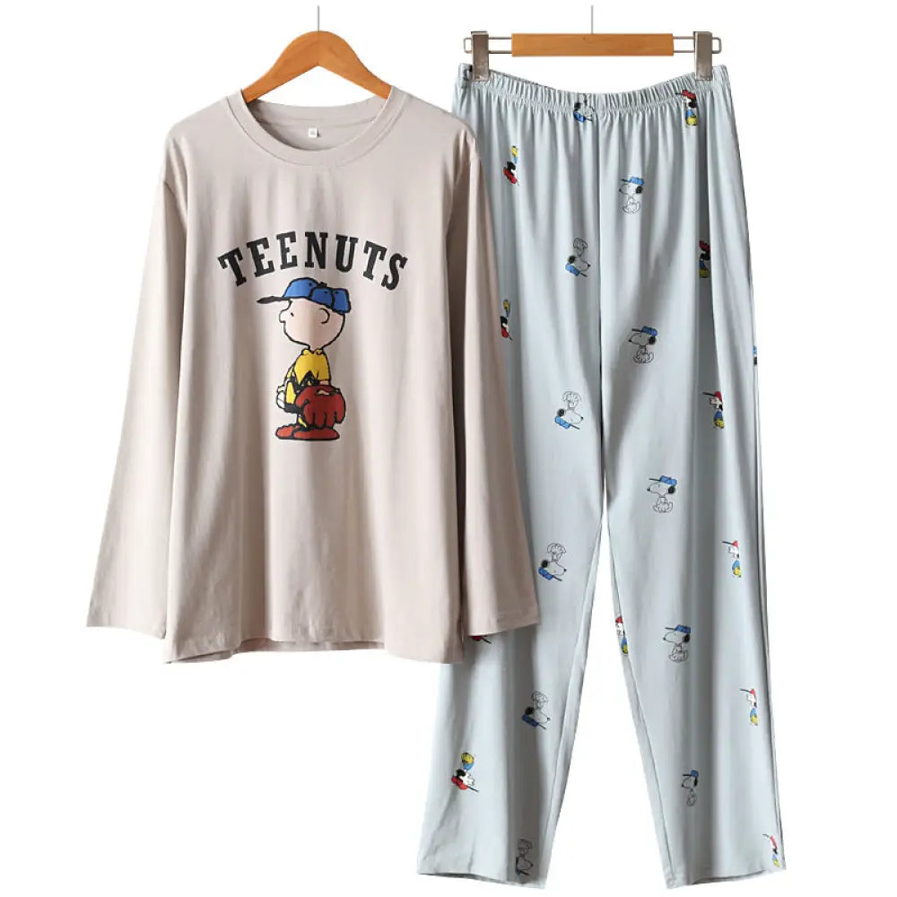 カップル パジャマ ペア 長袖 上下セット 可愛い キャラクター柄 ルームウェア 柔らかい 春秋冬 部屋着 男女兼用 プレゼントにも最適 カップル クリスマスギフト かわいい クリスマスプレゼント 人気 冬用パジャマ ID3387