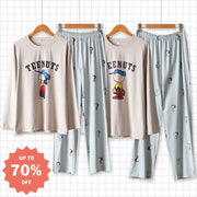 カップル パジャマ ペア 長袖 上下セット 可愛い キャラクター柄 ルームウェア 柔らかい 春秋冬 部屋着 男女兼用 プレゼントにも最適 カップル クリスマスギフト かわいい クリスマスプレゼント 人気 冬用パジャマ ID3387