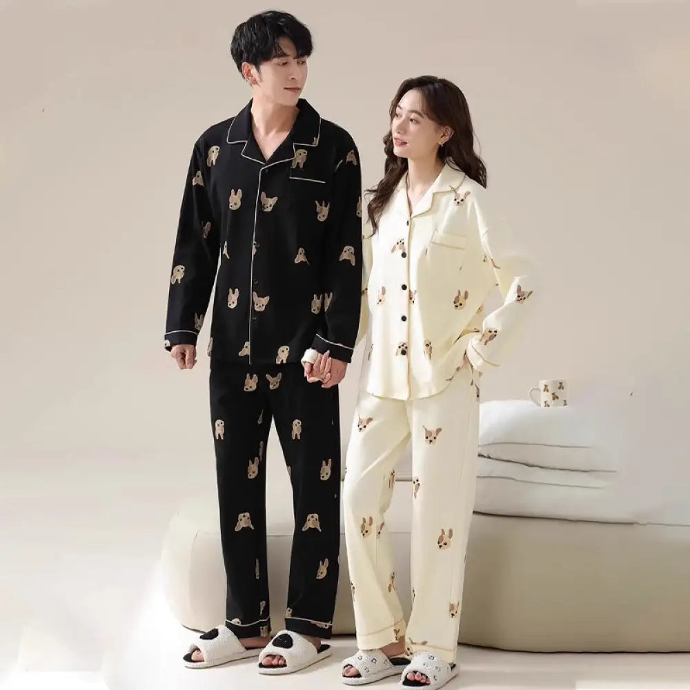 カップル ペア セット パジャマ 春 可愛い ペア ルームウェア 結婚祝い おそろい メンズ レディース 春 プレゼント ベージュ / レディースＭ カップル＞セットアップ