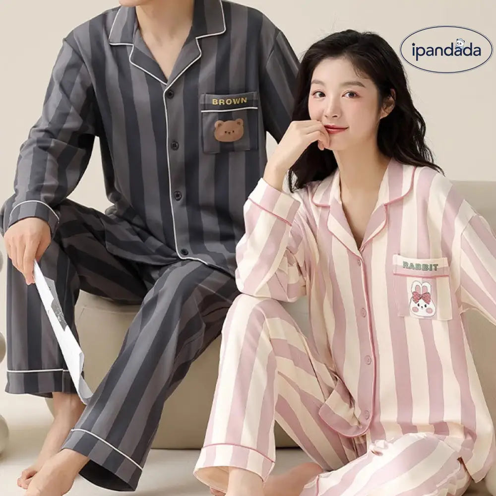 カップル ペア セット パジャマ 秋 可愛い クマ うさぎ ペア ルームウェア 結婚祝い パジャマ おそろい メンズ レディース 春 プレゼント カップル＞セットアップ