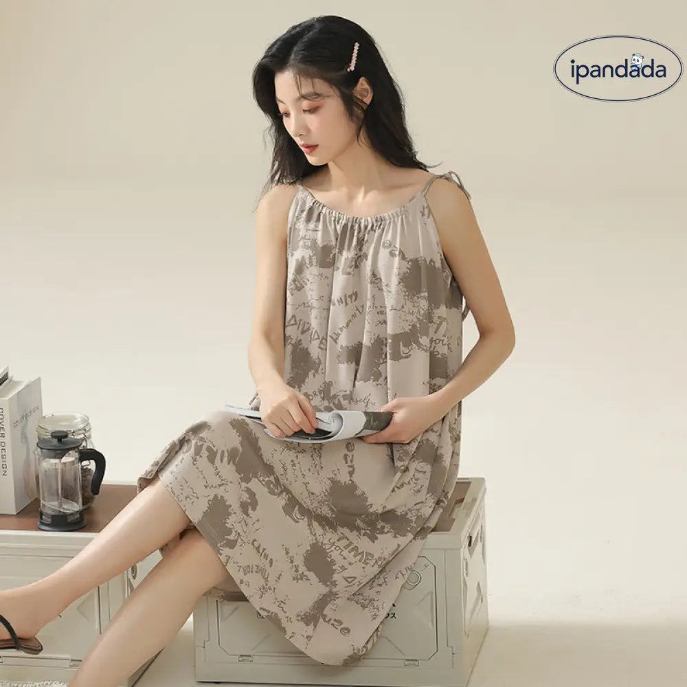 ID1071 カップル用 胸当て付き パジャマセット 夏用 レトロ風 ノースリーブワンピース＆ルームウェア おそろいコーデ カップル＞セットアップ