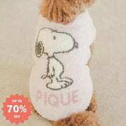 カートゥーン ネコ 犬 ペット 小型動物 快適 服 ソフト ふわふわ 半分 フリース ID2863