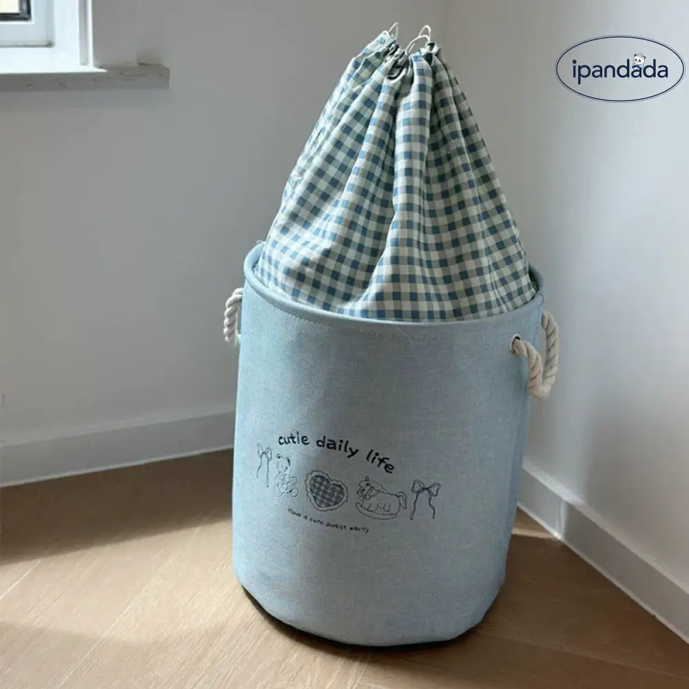 カートゥーン 折りたたみ式 厚手 ファブリック 収納バスケット 服 おもちゃ 収納ボックス 寮用 車載 お菓子 デスクトップ 収納ボックス ID2075