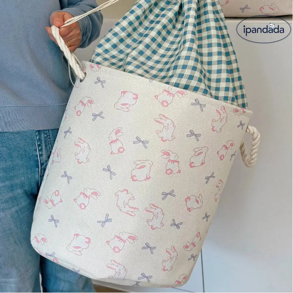 カートゥーン 折りたたみ式 厚手 ファブリック 収納バスケット 服 おもちゃ 収納ボックス 寮用 車載 お菓子 デスクトップ 収納ボックス ID2075