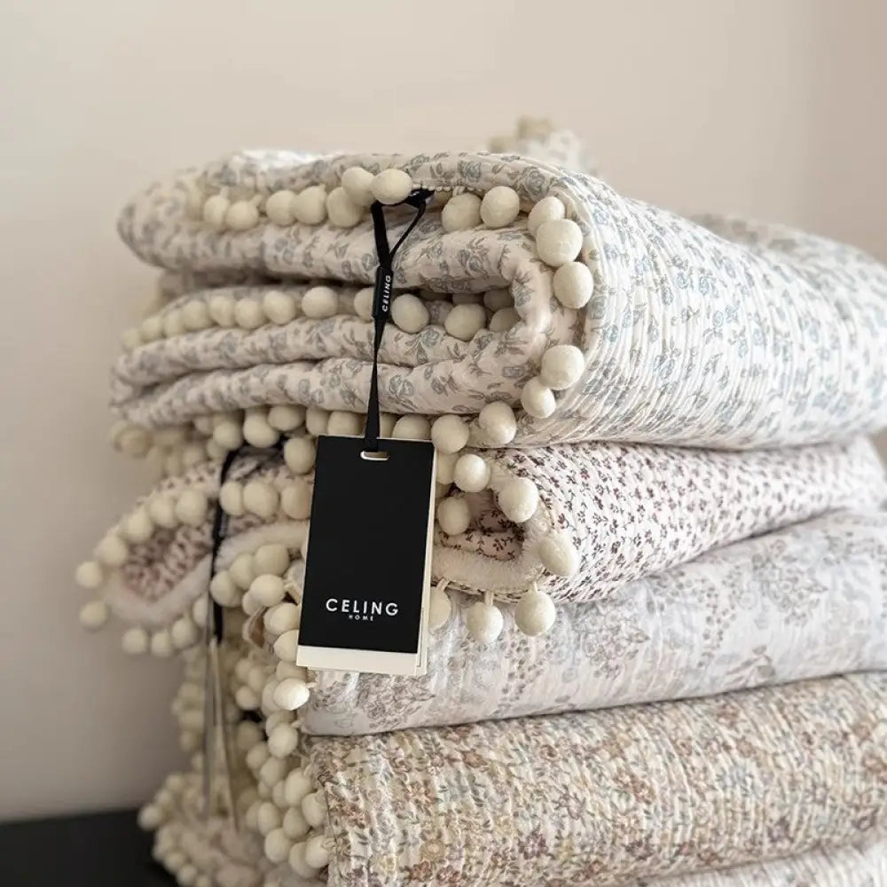 かわいい ボールボール ガーゼ フリース 小さな 毛布 ベビー 移動用 毛布 オフィス 保温 冬季 フリース ID3220