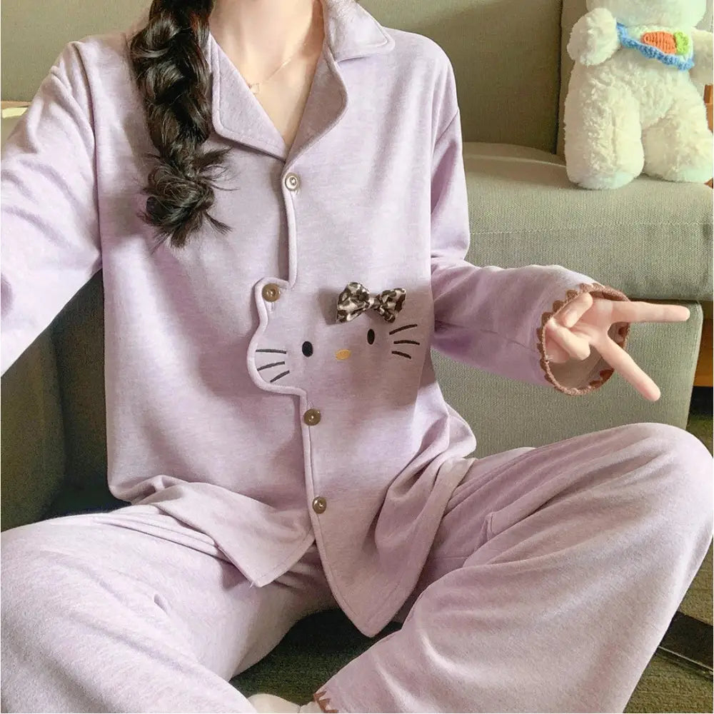 ハローキティ ピンク ルームウェア　サンリオハウス 楽天市場】Sanrio HELLO KITTY 裏起毛 蓄光 パジャマ 上下セットアップ