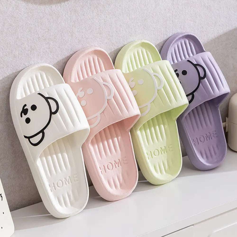 ID602 かわいい カートゥーン カップル EVA スリッパ 夏 ルームシューズ 厚底 柔らかい 快適 消臭 男女兼用 グッズ＞ルームシューズ