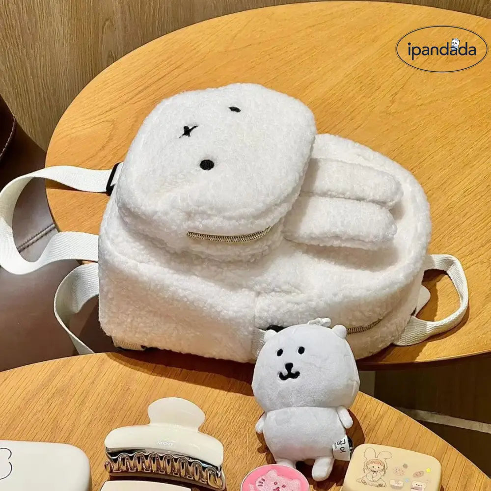 かわいい ミッフィー ぬいぐるみ 小さな リュックサック レディース miffy 新作 オールマイティ シンプル バックパック 通勤用 バック ID3117 写真通り / 20*8*25cm