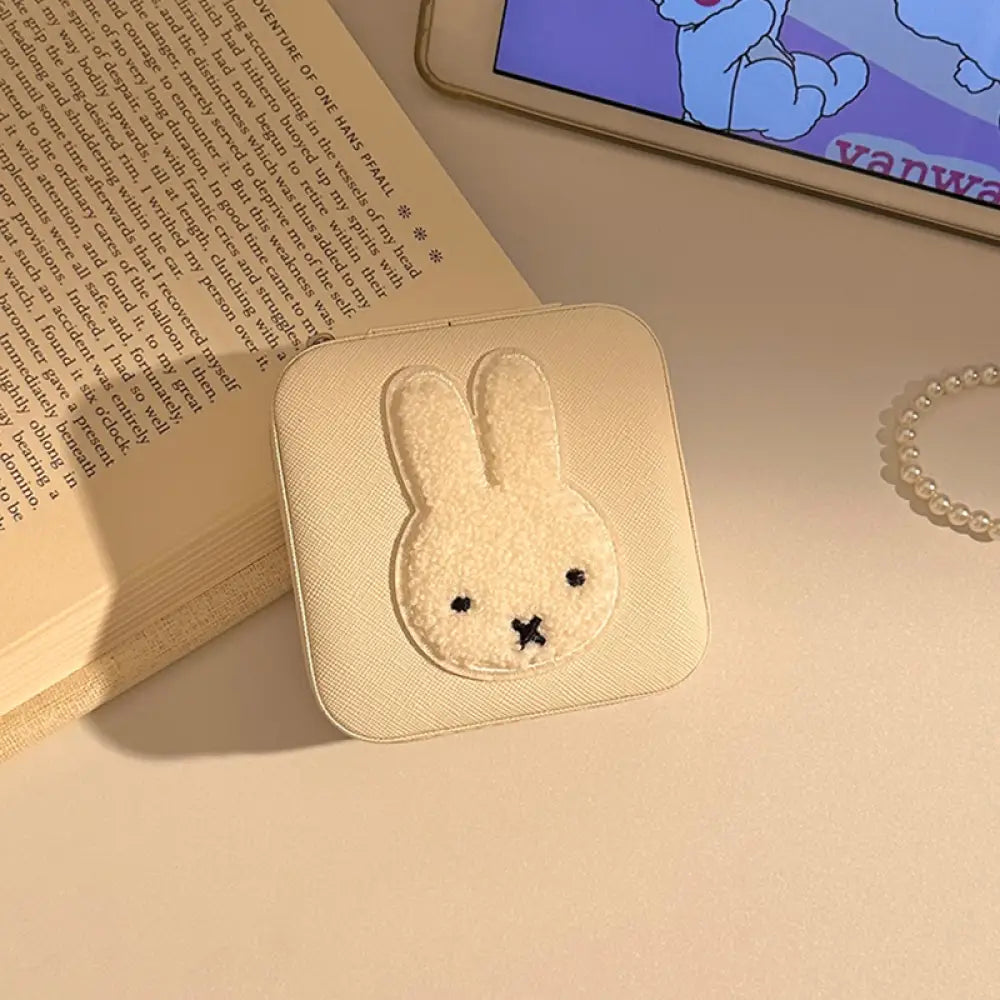 かわいい ミッフィーウサギ ジュエリーボックス レディース 大容量 便利 耳ピアス イヤリング 指輪 ネックレス 収納ボックス 手飾り用品ケース ID2641 S
