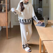 かわいい パジャマ ゆったり プルオーバー ふわふわ 厚手 リラックススタイル 女性用 ルームウェア ID3696