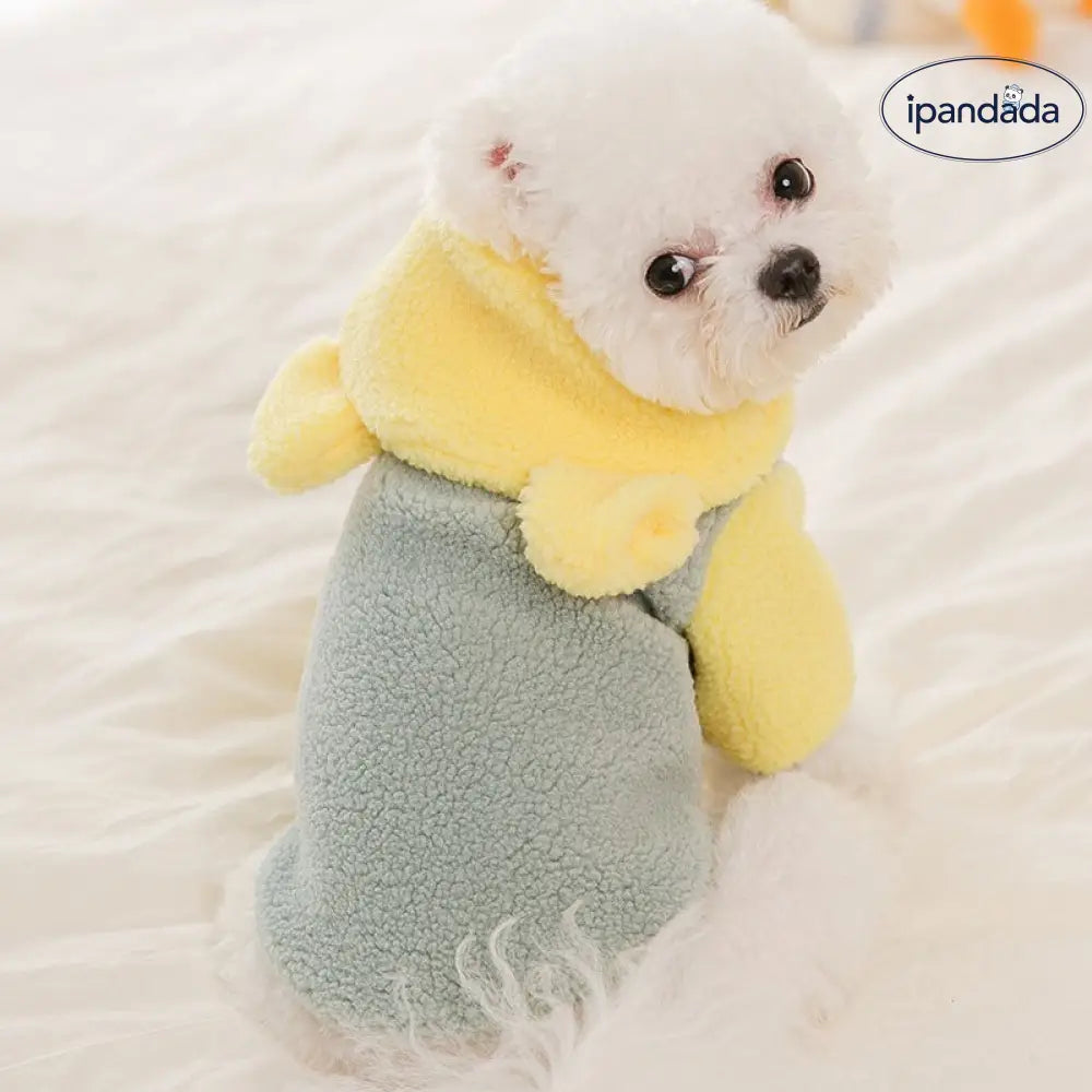 かわいい ペット 秋冬用 小型犬 フード付き コットンジャケット テディベア ビションフリーゼ チワワ 冬季用 犬服 冬バージョン ID2455