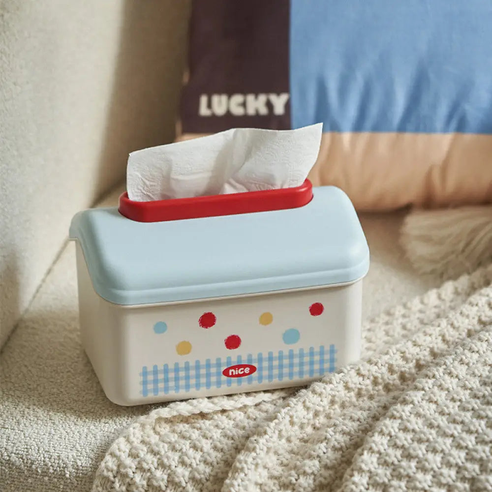 ID1296 【かわいいキャラクター】壁掛けティッシュボックス リビング・トイレ用 スプリング式 おしゃれ収納 滑り止め付き 家庭用 インテリア雑貨＞収納雑貨