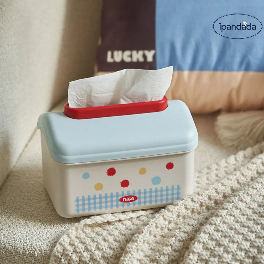 ID1296 【かわいいキャラクター】壁掛けティッシュボックス リビング・トイレ用 スプリング式 おしゃれ収納 滑り止め付き 家庭用 インテリア雑貨＞収納雑貨