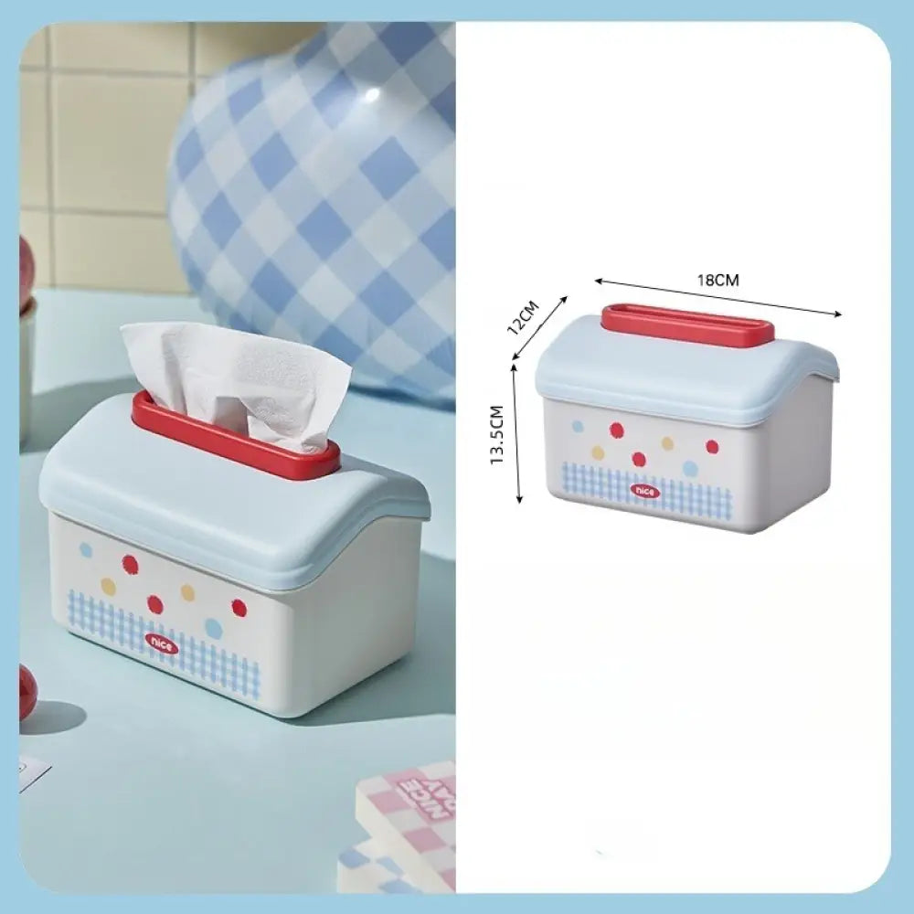 ID1296 【かわいいキャラクター】壁掛けティッシュボックス リビング・トイレ用 スプリング式 おしゃれ収納 滑り止め付き 家庭用 写真通り① インテリア雑貨＞収納雑貨