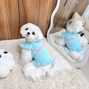 可愛い 保温 ペット フリル ストラップ セーター 猫 犬 秋冬 ヨークシャー マルチーズ ID2763