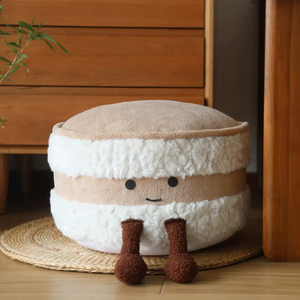 ID1160 ケーキ 可愛い オットマン 足置き台 椅子 インテリア 折りたたみ フットスツール 洗濯 クッション ふわふわ ソファ 脚置き 腰かけ 軽量 足のせ椅子 写真通り / 30*40cm 寝具＞クッション・グッズ