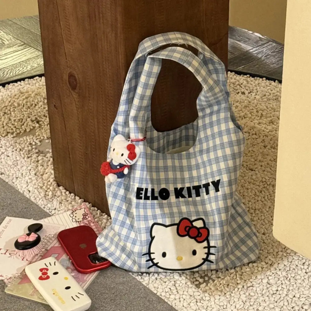 キティ キャンバストート ショルダーバッグ 斜めがけ 春 新作 大容量 通勤 普段使い カジュアル 可愛い レディース 手提げ 多機能 軽量 おしゃれ 収納 ID4113