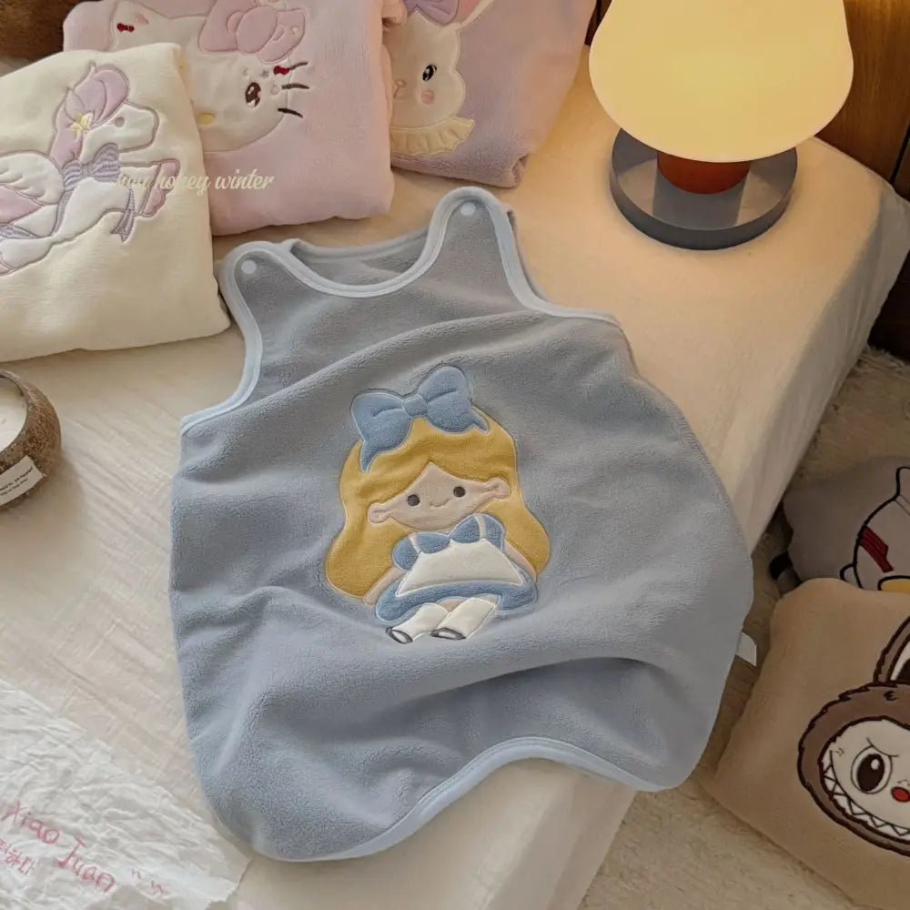 キッズ もこもこ 着る毛布 冬用 ベビー スリーパー 無袖 あったか ルームウェア 可愛い キャラクター 防寒 寝冷え対策 保育園 通園 おしゃれ クリスマスプレゼント 家族ギフト 人気 冬のあったかアイテム 女の子 男の子 ID3382