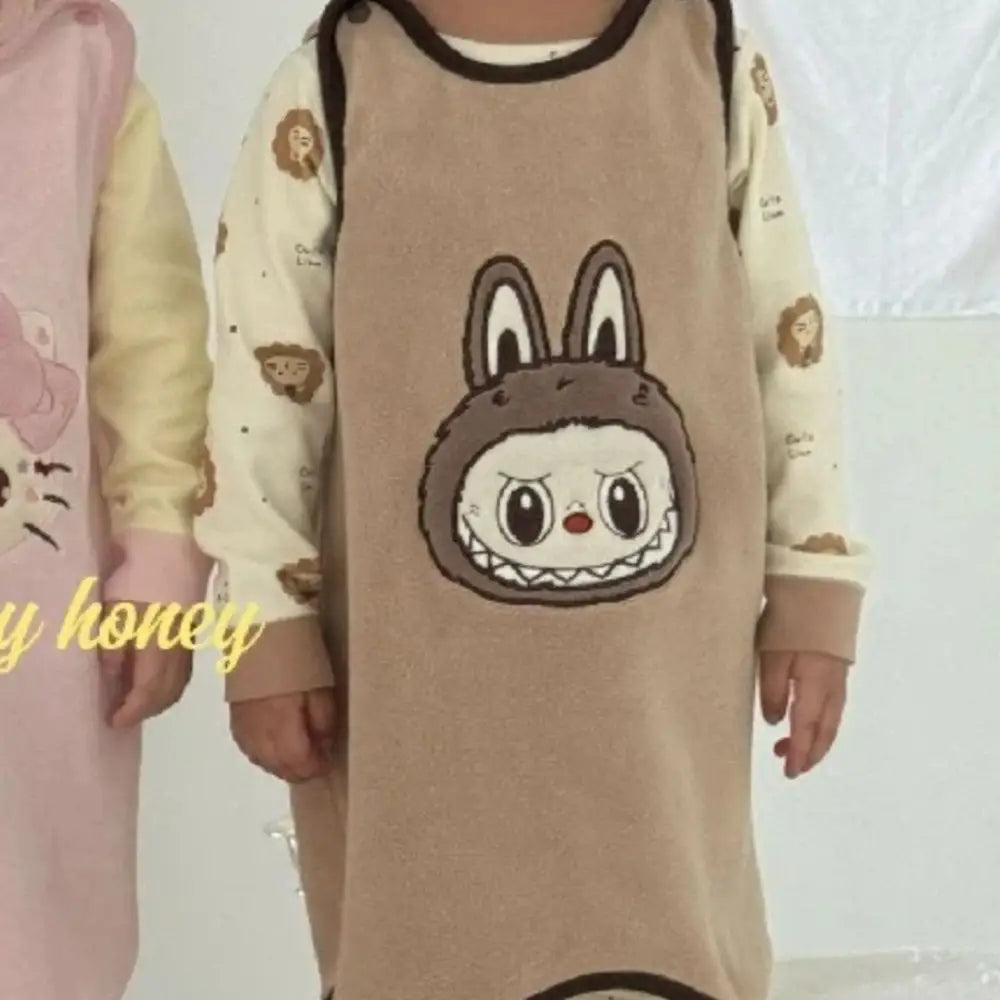 キッズ もこもこ 着る毛布 冬用 ベビー スリーパー 無袖 あったか ルームウェア 可愛い キャラクター 防寒 寝冷え対策 保育園 通園 おしゃれ クリスマスプレゼント 家族ギフト 人気 冬のあったかアイテム 女の子 男の子 ID3382