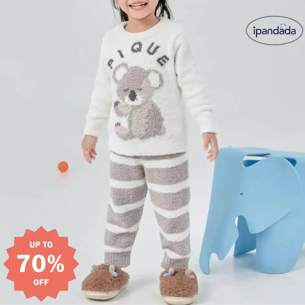 コアラ 子供服 キッズ KIDS 長袖 あったか パジャマ おしゃれ 防寒 暖かい 寝巻き セットアップ キッズパジャマ ルームウェア ベビー＆キッズ＞キッズ