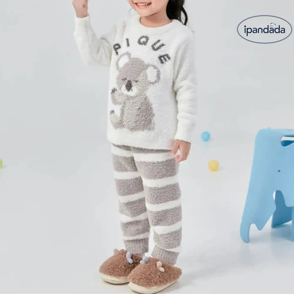 コアラ 子供服 キッズ KIDS 長袖 あったか パジャマ おしゃれ 防寒 暖かい 寝巻き セットアップ キッズパジャマ ルームウェア ベビー＆キッズ＞キッズ