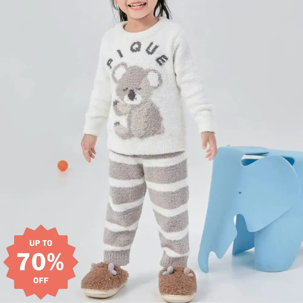 コアラ 子供服 キッズ KIDS 長袖 あったか パジャマ おしゃれ 防寒 暖かい 寝巻き セットアップ キッズパジャマ ルームウェア ベビー＆キッズ＞キッズ
