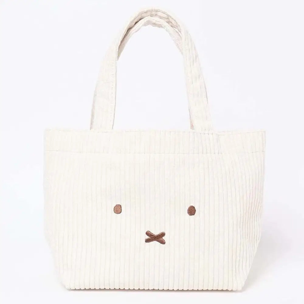 コーデュロイ ミッフィー 手提げバッグ 可愛い 刺繍 ショウジョココロ 上班 通勤 百搭 便利 大容量 ハンドバッグ ハンドバッグ+チャーム ID2237 ハンドバッグ インテリア雑貨＞ファッション雑貨