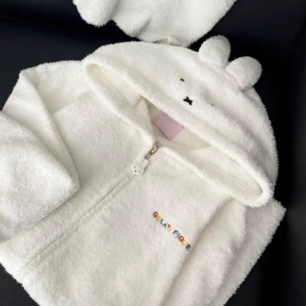 ID432 快適 柔らか ふわふわ パジャマ レディース ワンマイルウエア 可愛い 部屋着 ナイトウェア 無地 シンプル 長袖 ショートパンツ プレゼント カーディガン / M レディース＞セットアップ