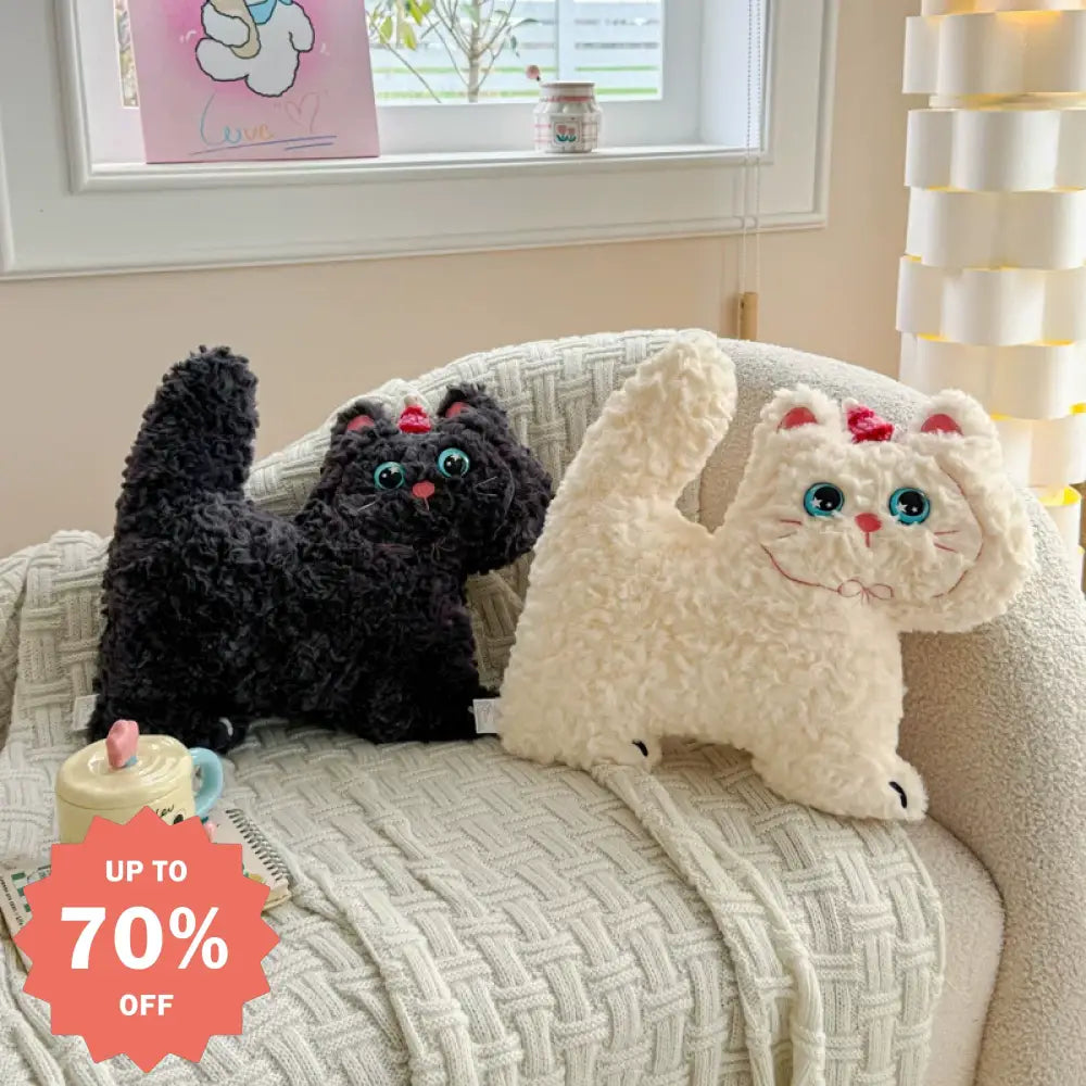 クッキーキャット クッション ソファ リビング 可愛い 猫 ミニマム インテリア枕 飾り用 窓辺 座布団 フロアクッション  インスタ風 ID2028