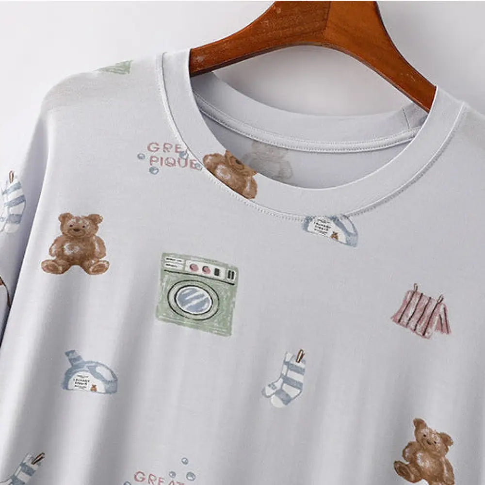 ルームウェア・パジャマ Knuth Marf 3way one piece T-shirts/ivory Knuth Marf - 3way one piece T-shirts / 3ウェイ ワンピースT