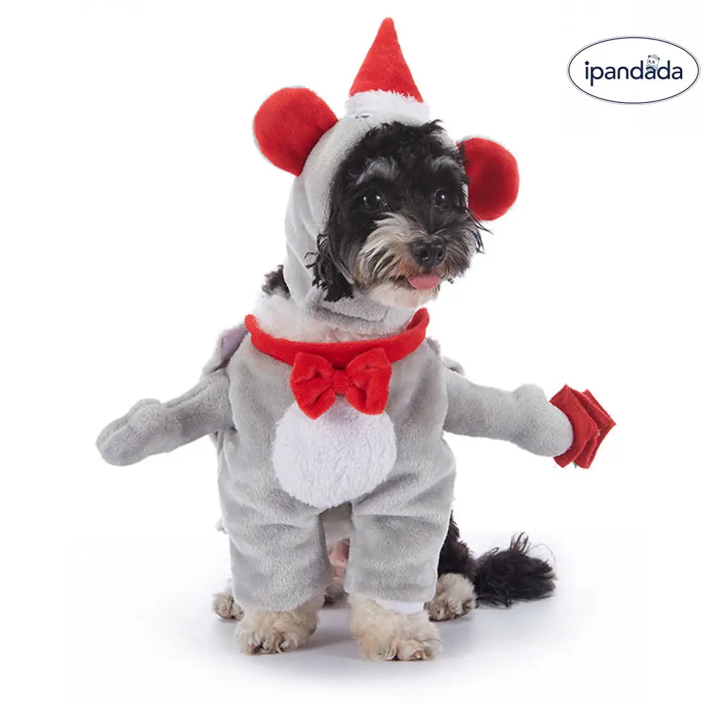 クリスマス コスチューム 小犬用 立ちポーズ 面白い 犬の服 ハロウィン 秋冬 ペットウェア ID2739