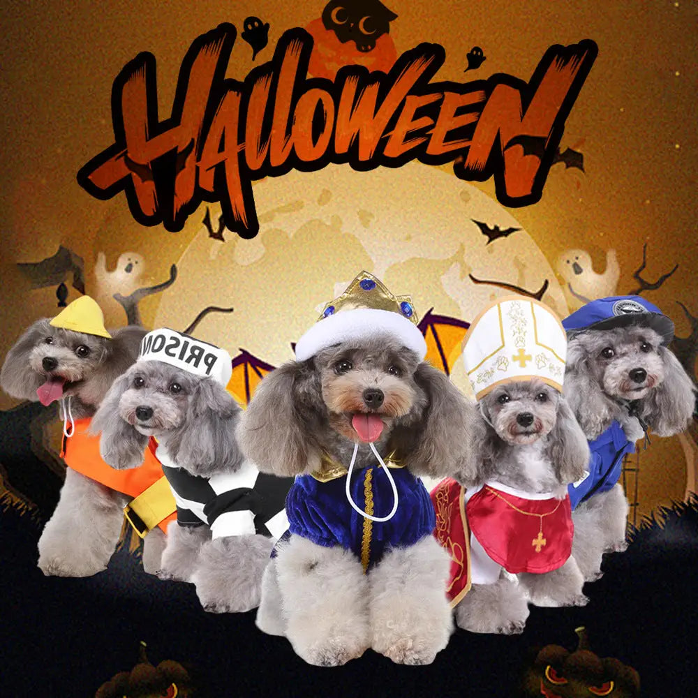 クリスマス コスチューム 小犬用 立ちポーズ 面白い 犬の服 ハロウィン 秋冬 ペットウェア ID2739