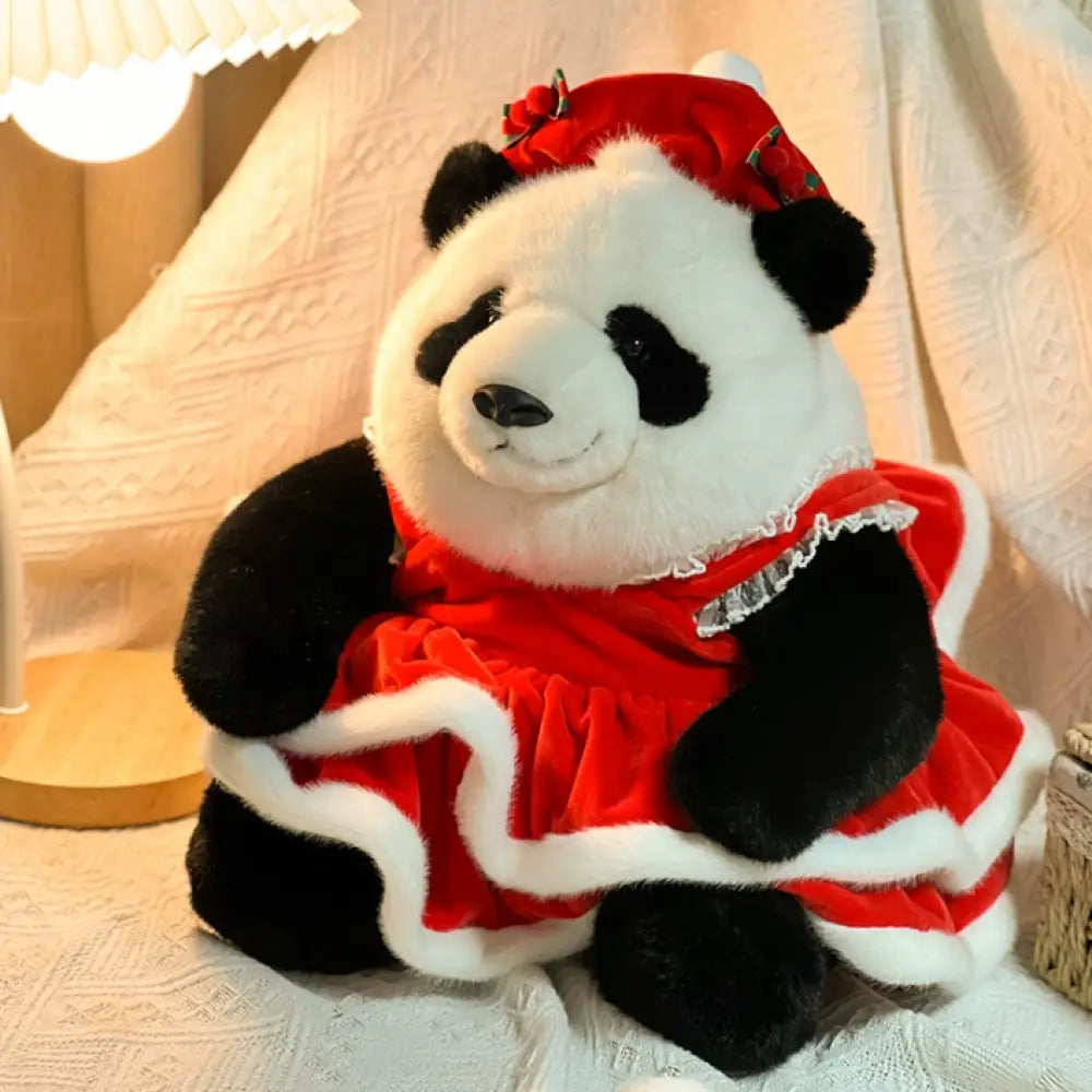 クリスマス パンダ ぬいぐるみ リアル サンタクロース 本物 そっくり