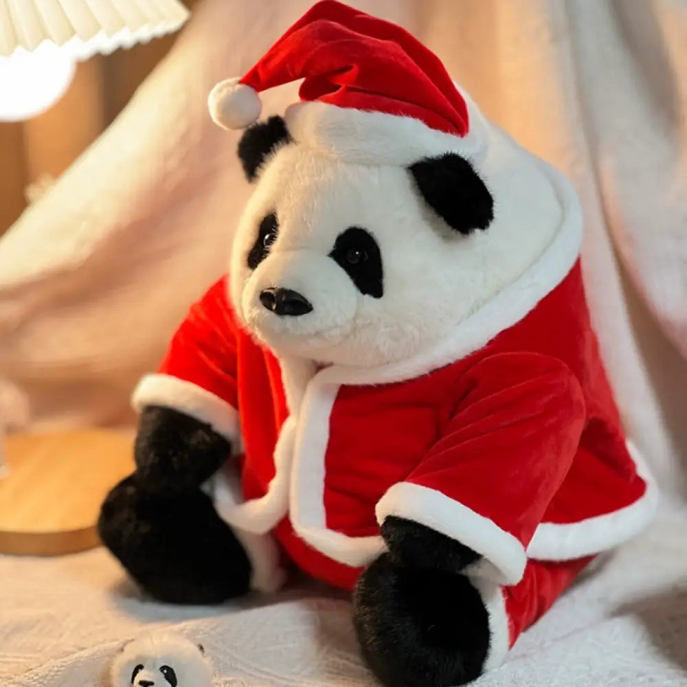 クリスマス パンダ ぬいぐるみ リアル サンタクロース 抱き枕 本物 そっくり ファーファー チーザイ フーバオ アーバオ サンタパンダセット（ファーファー ） / フリー グッズ＞ぬいぐるみ