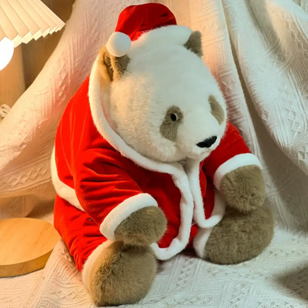 クリスマス パンダ ぬいぐるみ リアル サンタクロース 本物