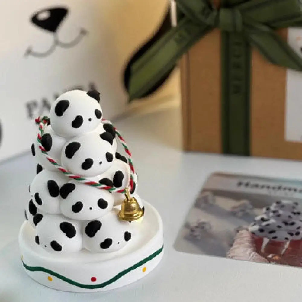 クリスマス限定 アロマテラピー石膏の装飾品 ハンドメイド ギフト パンダ プレゼント 手作り 香り オーナメント アロマテラピー タイプ① / 7*5.5*5.5cm グッズ＞その他