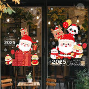 クリスマス限定 静電ステッカー パンダ ウォールステッカー 飾り 剥がせる 汚れない 静電気シール 雰囲気満点 壁飾り 小物 部屋 装飾品 グッズ＞その他